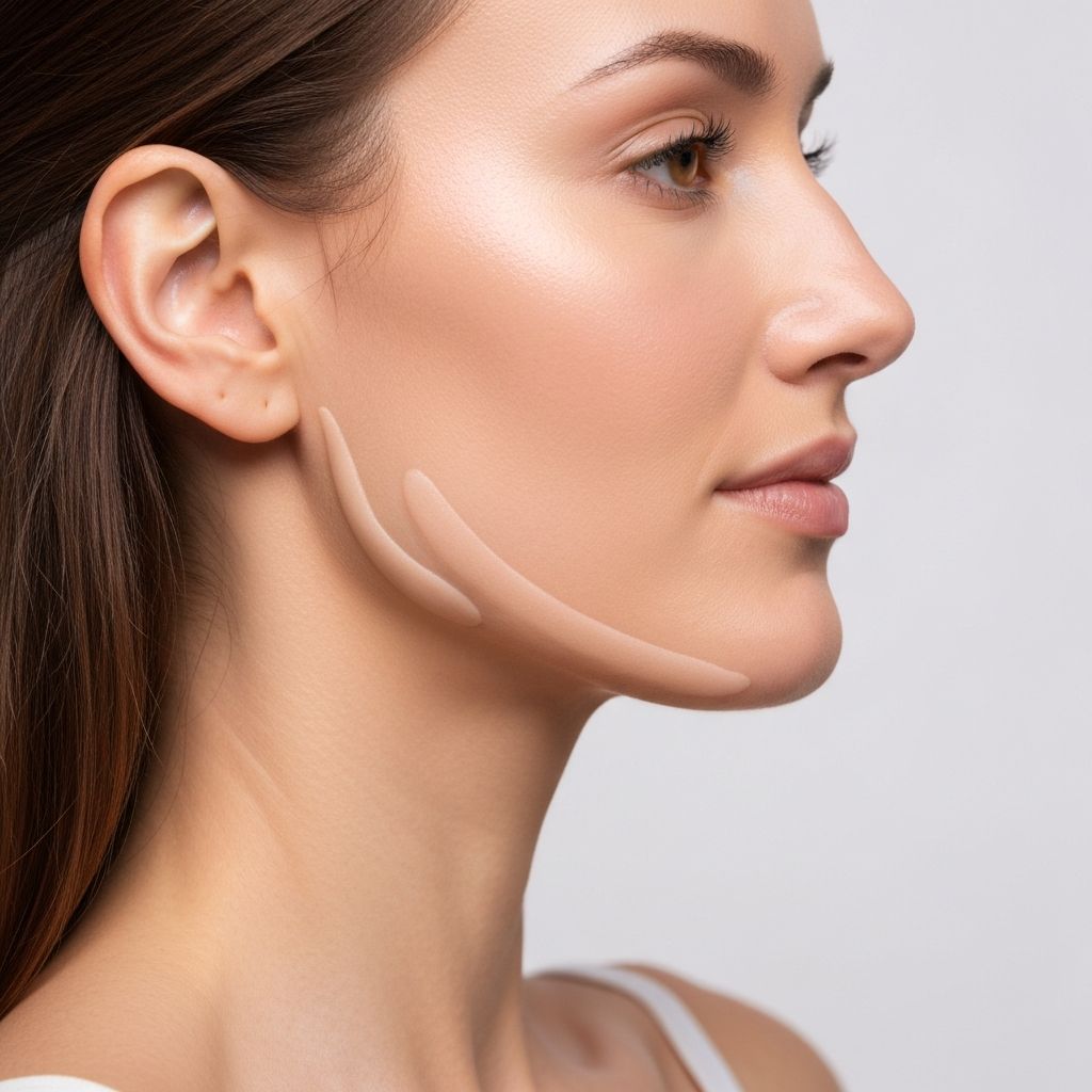 Jawline contouring with dermal fillers for defined facial structure