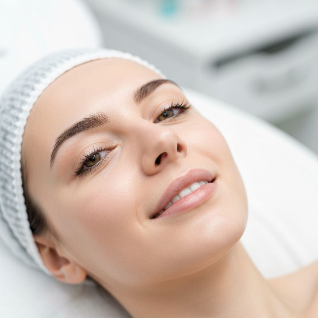 Nasolabial fold filler treatment to reduce smile lines and wrinkles