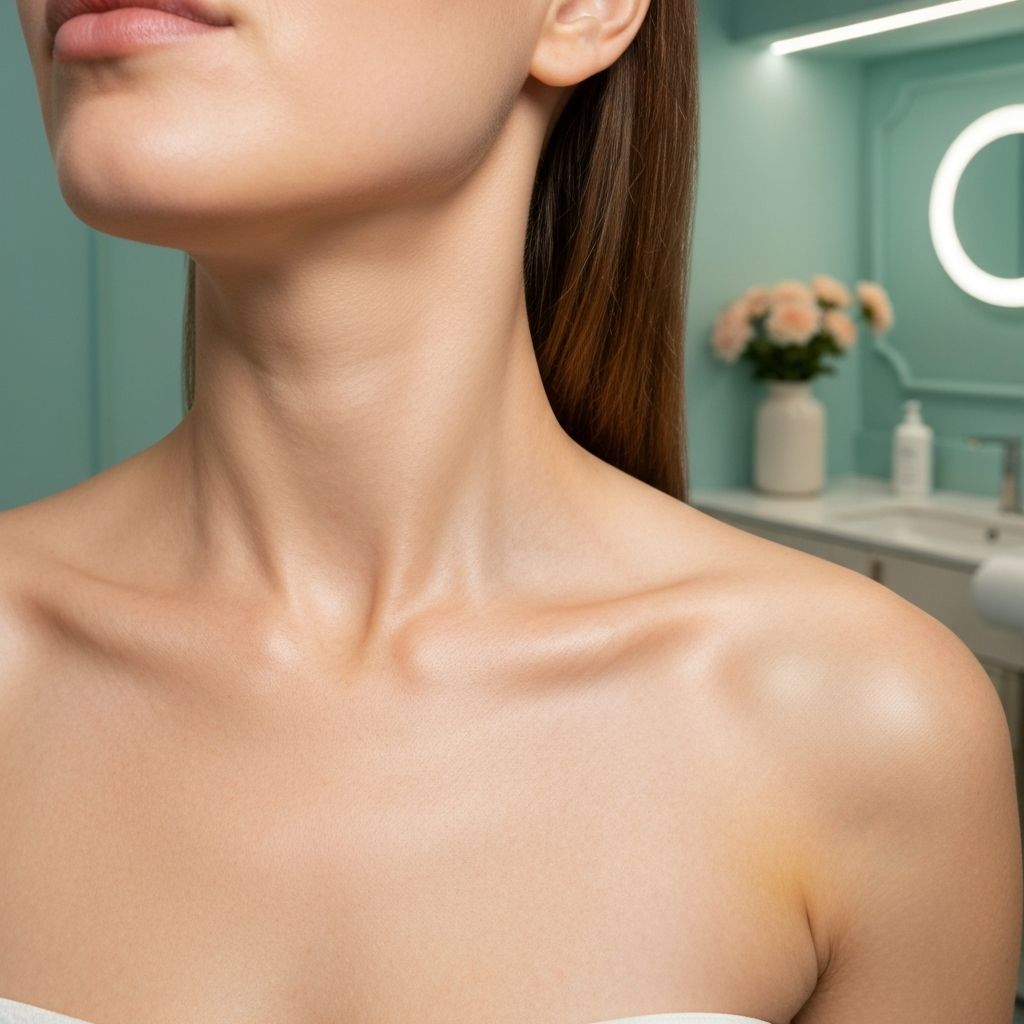 Neck and chest Botox treatment for wrinkles and bands